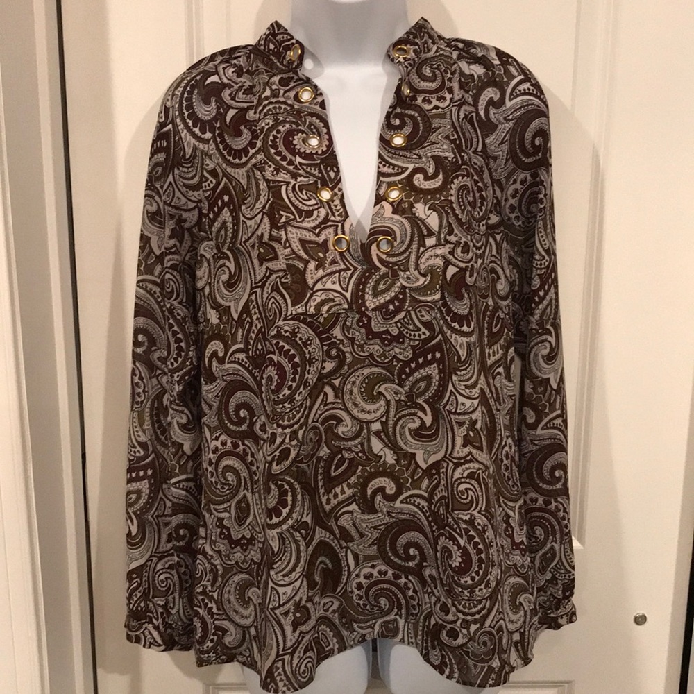 Michael Kors Printed Blouse Size S